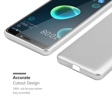 HTC Desire 12 PLUS Suojakuori Kotelo (Hopea)