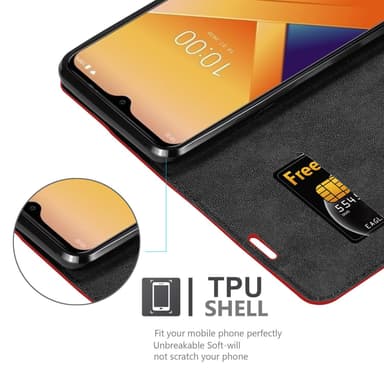 WIKO Y81 Suojakuori Lompakkokotelo (Punainen)
