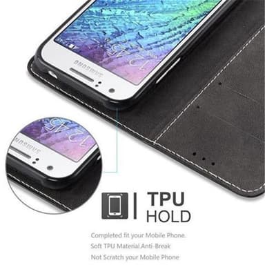 Samsung Galaxy J1 2015 Suojakuori Case (Musta)