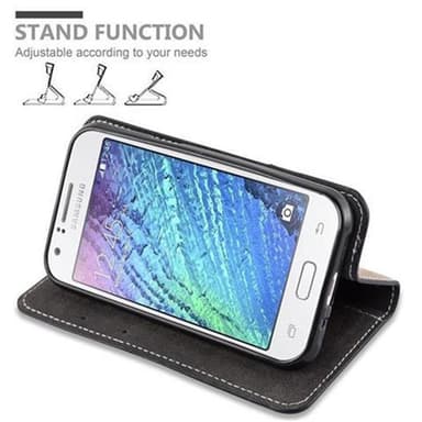 Samsung Galaxy J1 2015 Suojakuori Case (Musta)