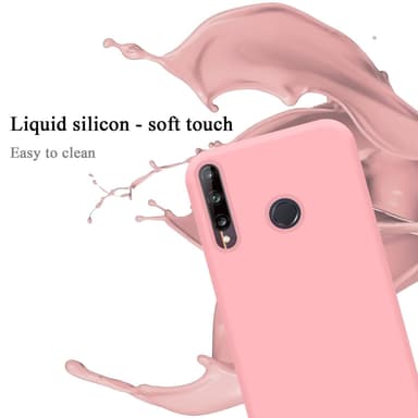 Huawei P40 LITE E Suojakuori Kotelo (Vaaleanpunainen)