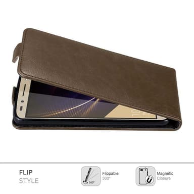Honor 7 Suojakuori Lompakkokotelo (Ruskea)