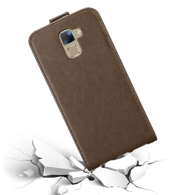 Honor 7 Suojakuori Lompakkokotelo (Ruskea)