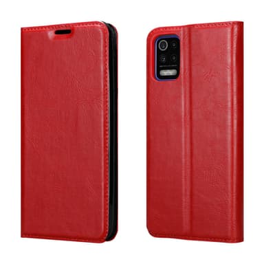 LG K52 / K62 / Q52 Suojakuori Lompakkokotelo (Punainen)