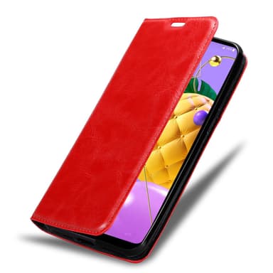 LG K52 / K62 / Q52 Suojakuori Lompakkokotelo (Punainen)