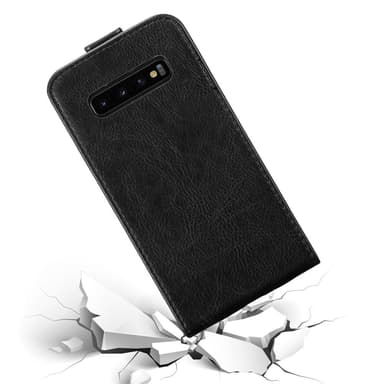 Samsung Galaxy S10 4G Suojakuori Lompakkokotelo (Musta)