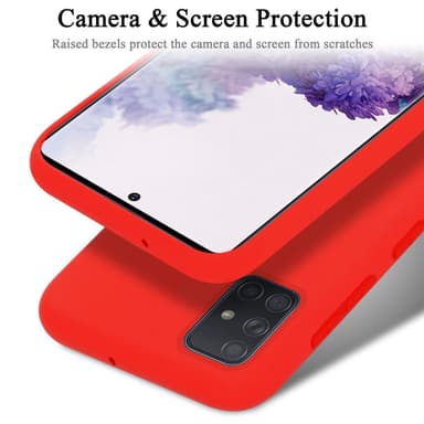 Samsung Galaxy A51 5G Suojakuori Kotelo (Punainen)