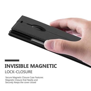 Nokia Lumia 1520 Suojakuori Lompakkokotelo (Musta)