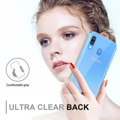 Samsung Galaxy A40 Suojakuori Cover (Läpinäkyvä)