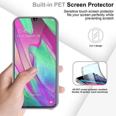 Samsung Galaxy A40 Suojakuori Cover (Läpinäkyvä)
