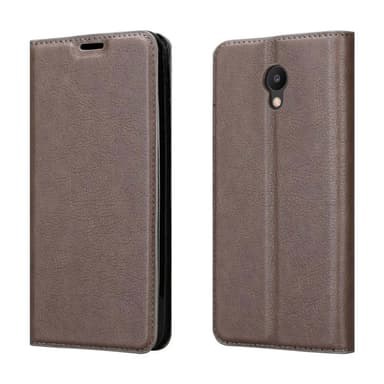 MEIZU M6 Suojakuori Lompakkokotelo (Ruskea)