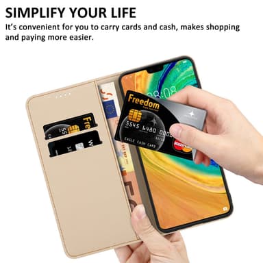 Huawei MATE 30 Suojakuori Lompakkokotelo (Violetti)