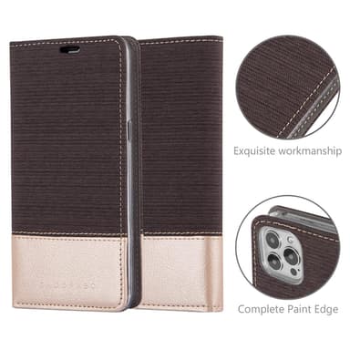 iPhone 13 PRO MAX Suojakuori Lompakkokotelo (harmaa)
