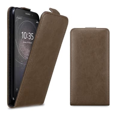 Sony Xperia L2 Suojakuori Lompakkokotelo (Ruskea)