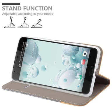 HTC U ULTRA Suojakuori Lompakkokotelo (harmaa)
