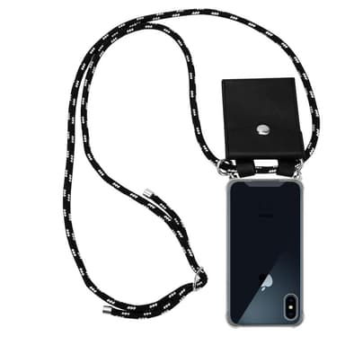 iPhone X / XS Suojakuori Kotelo Ketju (Musta)