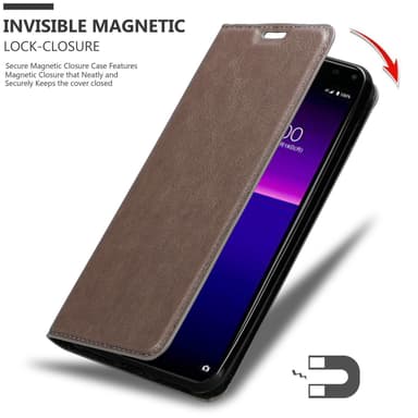 Sony Xperia 20 Suojakuori Lompakkokotelo (Ruskea)