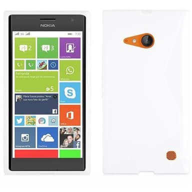 Nokia Lumia 730 Suojakuori Cover (Valkoinen)