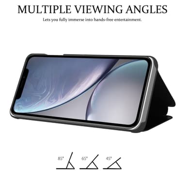 Suojakuori iPhone XR Lompakkokotelo (Musta)