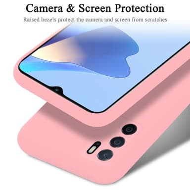 Oppo A16s / A54s Suojakuori Kotelo (Vaaleanpunainen)