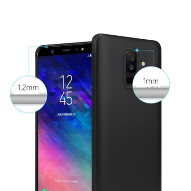 Samsung Galaxy A6 PLUS 2018 Suojakuori Kotelo (Musta)
