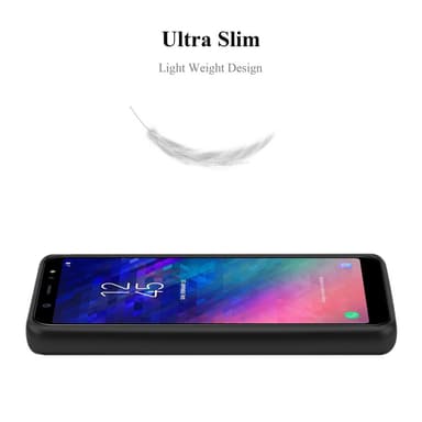 Samsung Galaxy A6 PLUS 2018 Suojakuori Kotelo (Musta)