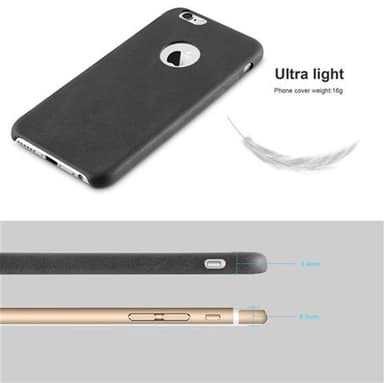 iPhone 6 / 6S Suojakuori Case Kotelo (Musta)