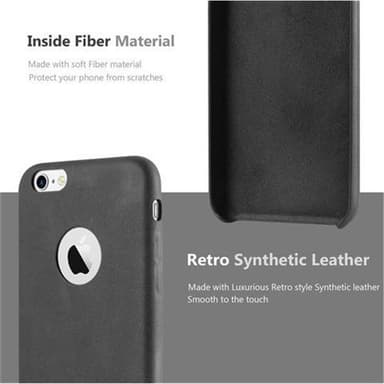 iPhone 6 / 6S Suojakuori Case Kotelo (Musta)
