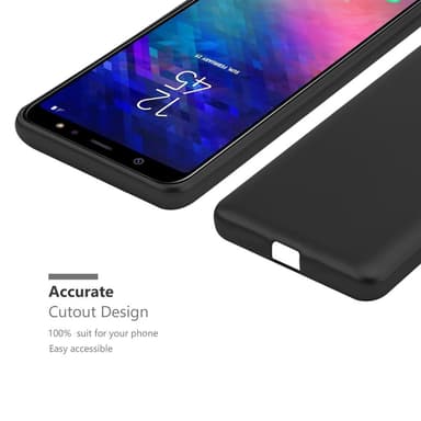 Samsung Galaxy A6 PLUS 2018 Suojakuori Kotelo (Musta)