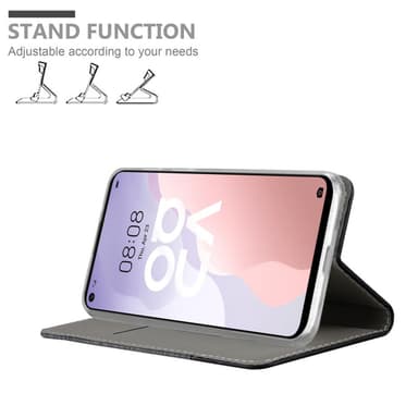 Huawei NOVA 7 SE Suojakuori Lompakkokotelo (harmaa)