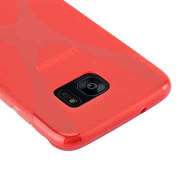 Samsung Galaxy S7 EDGE Suojakuori Cover (Punainen)