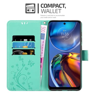 Motorola MOTO E32 4G / E32S Suojakuori Lompakkokotelo