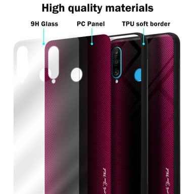 Huawei P30 LITE Suojakuori Kotelo (Vaaleanpunainen)