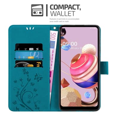 LG K51S Suojakuori Lompakkokotelo (Sininen)