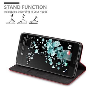 HTC U ULTRA Suojakuori Lompakkokotelo (Punainen)