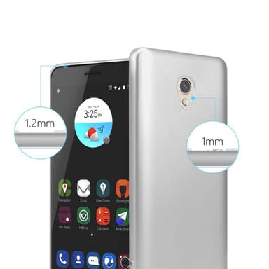 ZTE Blade V7 Suojakuori Kotelo (Hopea)
