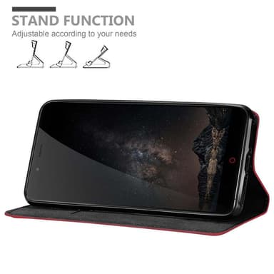 ZTE Nubia Z11 MAX Suojakuori Lompakkokotelo (Punainen)