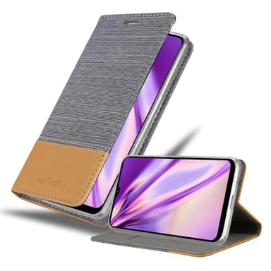 Samsung Galaxy A02s Suojakuori Lompakkokotelo (harmaa)