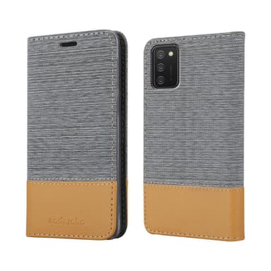 Samsung Galaxy A02s Suojakuori Lompakkokotelo (harmaa)