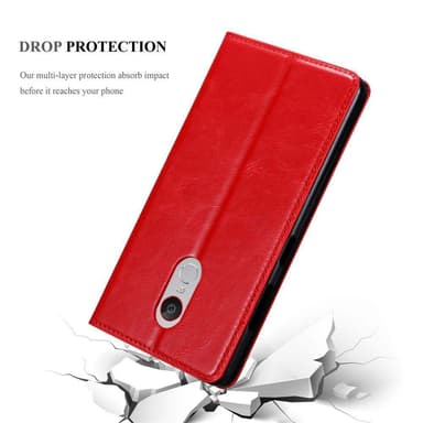 ZTE Nubia Z11 MAX Suojakuori Lompakkokotelo (Punainen)