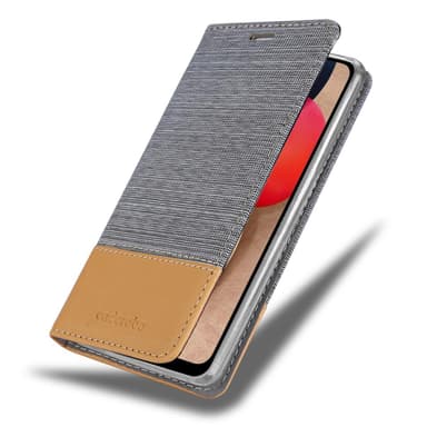Samsung Galaxy A02s Suojakuori Lompakkokotelo (harmaa)