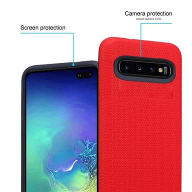 Samsung Galaxy S10 PLUS Suojakuori Kotelo (Punainen)