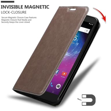 ZTE Blade L8 Suojakuori Lompakkokotelo (Ruskea)