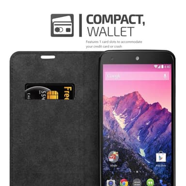 LG Google NEXUS 5 Suojakuori Lompakkokotelo (Punainen)