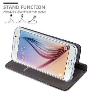 Samsung Galaxy S6 Suojakuori Lompakkokotelo (Sininen)