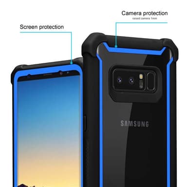 Samsung Galaxy NOTE 8 Suojakuori Kotelo (Musta)