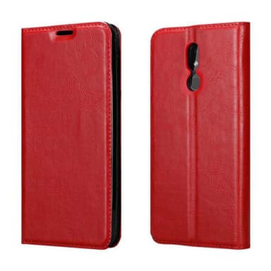 Nokia 3.2 Suojakuori Lompakkokotelo (Punainen)