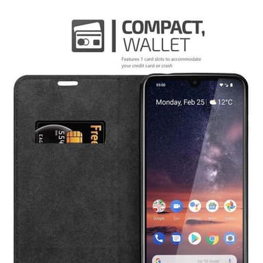 Nokia 3.2 Suojakuori Lompakkokotelo (Punainen)