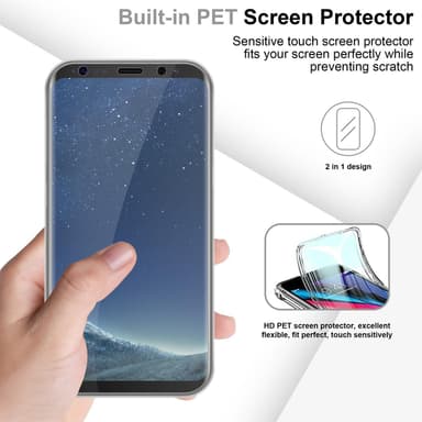Samsung Galaxy S8 PLUS Suojakuori Cover (Läpinäkyvä)