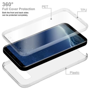 Samsung Galaxy S8 PLUS Suojakuori Cover (Läpinäkyvä)